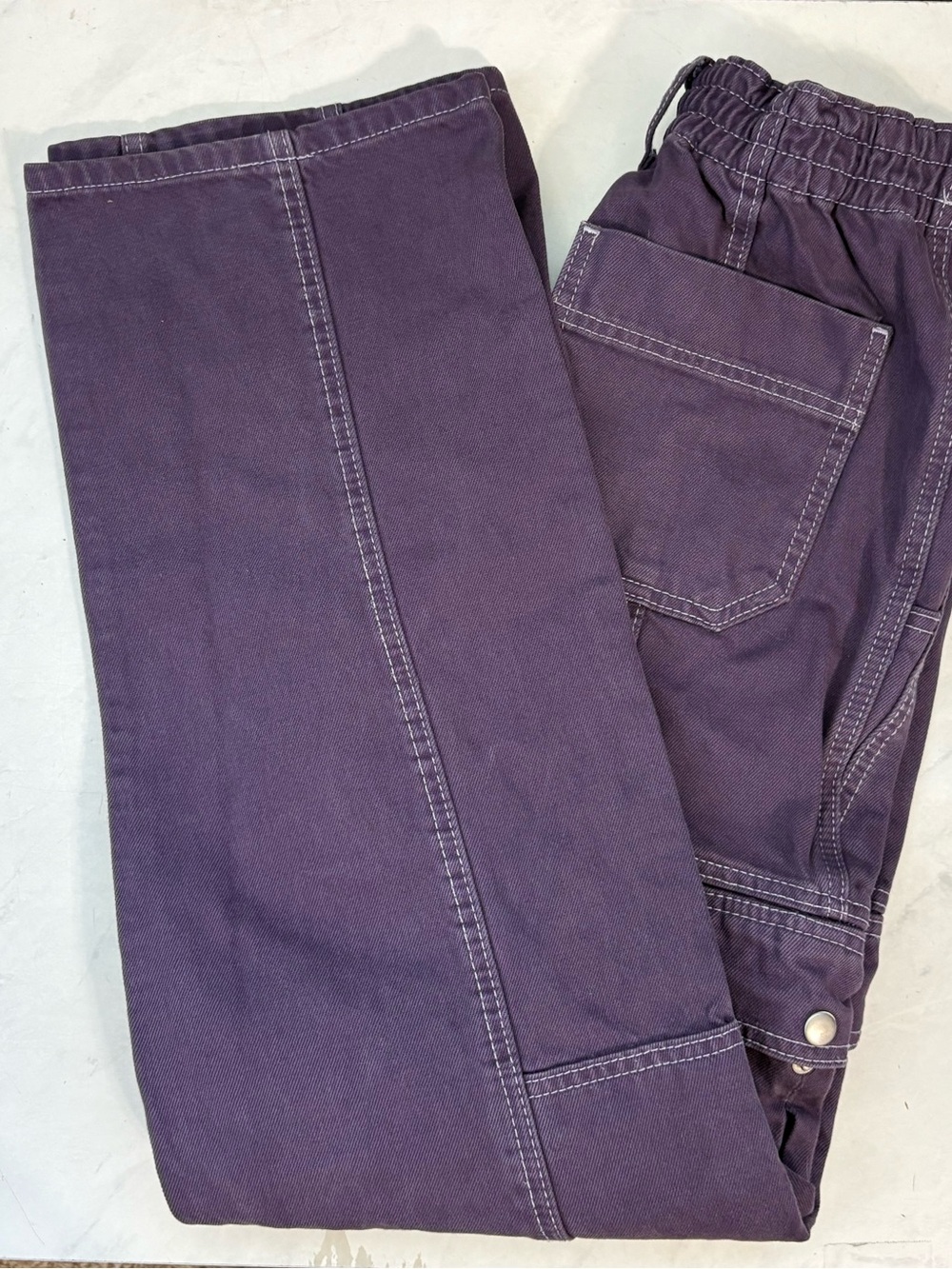 Urban Outfitters BDG Purple Size 26 Cargo Jeans Utility Grunge Punk Retro Baggy - Picture 7 of 7